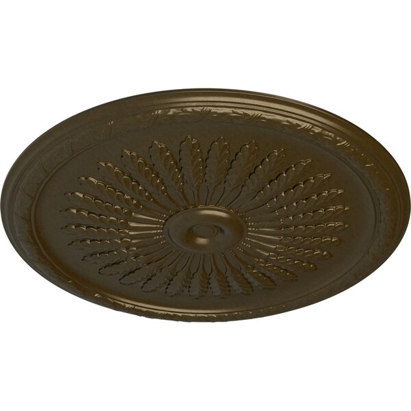 Juniper Ceiling Medallion (Fits Canopies Up To 7), Hand-Painted Brass, 36OD X 1 1/2P